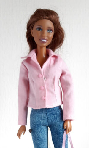 Roze blouse voor modepopjes van 29 cm