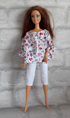 Zigeunerblouse voor modepoppen van 29 cm