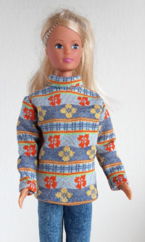 Bloementrui voor modepoppen zoals Steffi Love, Barbie, Fleur e.d.