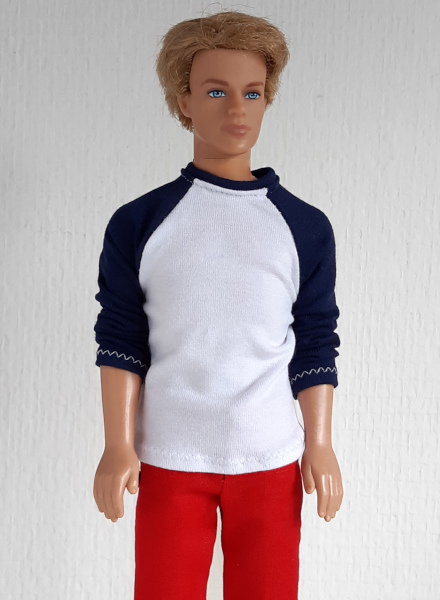 Raglanshirt voor modepoppen