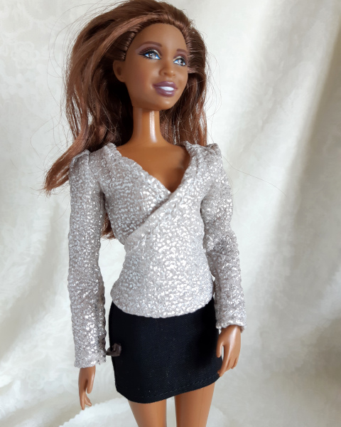 Overslagblouse voor Barbie, Fleur, ed